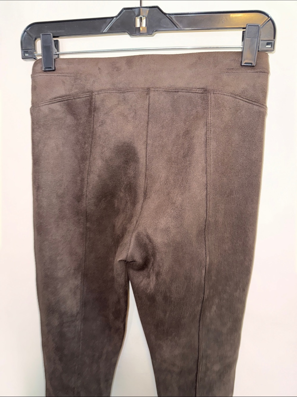 Spanx High-Waist Faux Suede Leggings - Dark Brown - Size XS - Picture 7 of 8